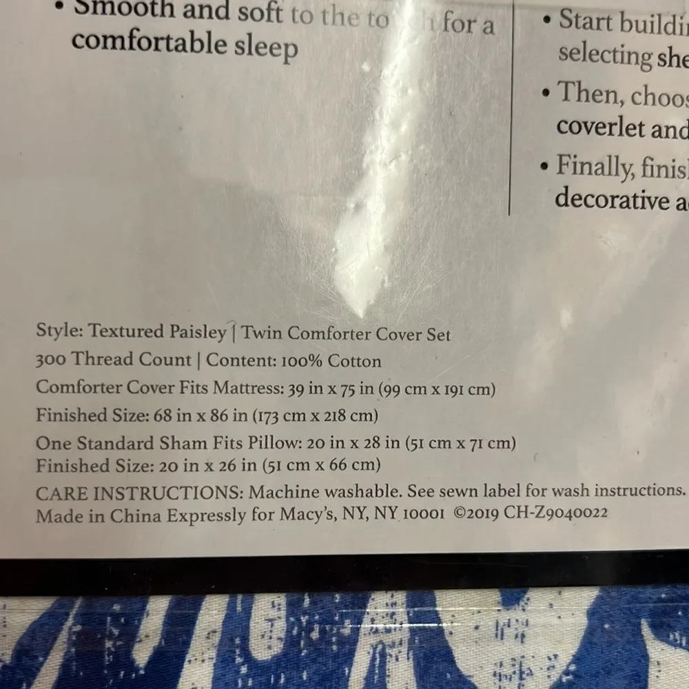 Charter club Damask collection Duvet set‎